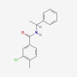 3-chloro-4-methyl-N-(1-phenylethyl)benzamide