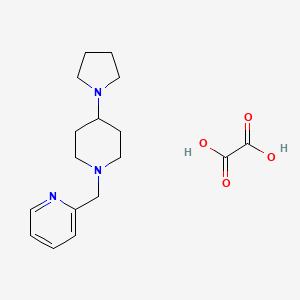 molecular formula C17H25N3O4 B3970795 2-{[4-(1-pyrrolidinyl)-1-piperidinyl]methyl}pyridine oxalate 