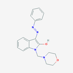 1-(morpholinomethyl)-1H-indole-2,3-dione 3-(N-phenylhydrazone)