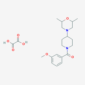 4-[1-(3-methoxybenzoyl)-4-piperidinyl]-2,6-dimethylmorpholine oxalate