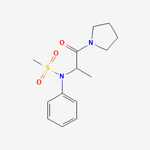 N-[1-oxo-1-(pyrrolidin-1-yl)propan-2-yl]-N-phenylmethanesulfonamide