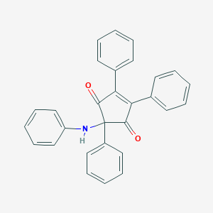 molecular formula C29H21NO2 B397086 2-Anilino-2,4,5-triphenyl-4-cyclopentene-1,3-dione 