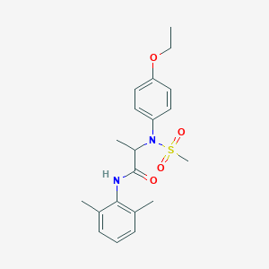 N-(2,6-dimethylphenyl)-N~2~-(4-ethoxyphenyl)-N~2~-(methylsulfonyl)alaninamide