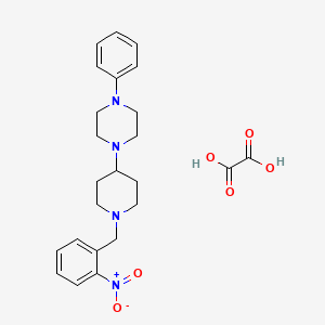 1-[1-(2-nitrobenzyl)-4-piperidinyl]-4-phenylpiperazine oxalate