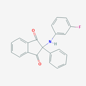 2-(3-Fluoro-phenylamino)-2-phenyl-indan-1,3-dione