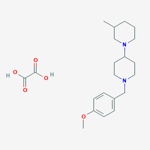 molecular formula C21H32N2O5 B3970886 1'-(4-methoxybenzyl)-3-methyl-1,4'-bipiperidine oxalate 