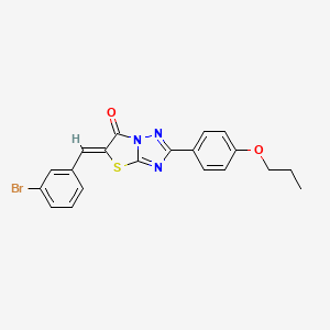 5-(3-bromobenzylidene)-2-(4-propoxyphenyl)[1,3]thiazolo[3,2-b][1,2,4]triazol-6(5H)-one