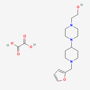 2-{4-[1-(2-furylmethyl)-4-piperidinyl]-1-piperazinyl}ethanol ethanedioate (salt)