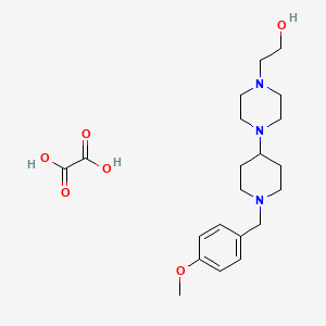 2-{4-[1-(4-methoxybenzyl)-4-piperidinyl]-1-piperazinyl}ethanol ethanedioate (salt)