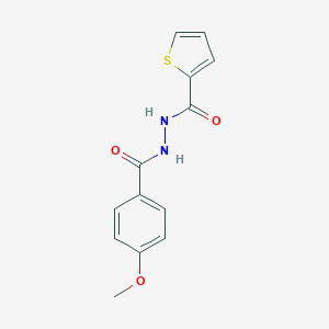 molecular formula C13H12N2O3S B397094 N'-(4-methoxybenzoyl)-2-thiophenecarbohydrazide 