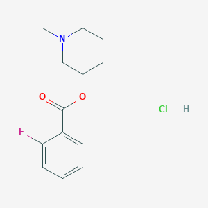 (1-methylpiperidin-3-yl) 2-fluorobenzoate;hydrochloride