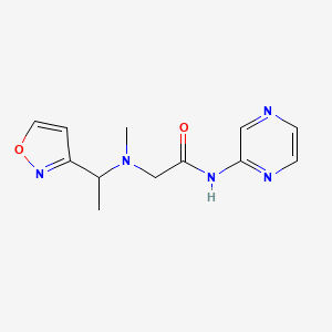 2-[(1-isoxazol-3-ylethyl)(methyl)amino]-N-pyrazin-2-ylacetamide