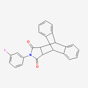 molecular formula C24H16INO2 B3970981 17-(3-iodophenyl)-17-azapentacyclo[6.6.5.0~2,7~.0~9,14~.0~15,19~]nonadeca-2,4,6,9,11,13-hexaene-16,18-dione 