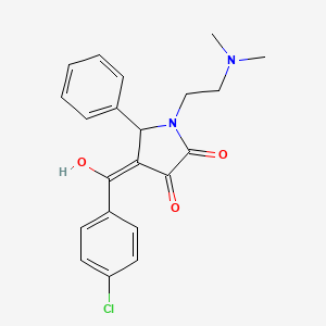 4-(4-chlorobenzoyl)-1-[2-(dimethylamino)ethyl]-3-hydroxy-5-phenyl-1,5-dihydro-2H-pyrrol-2-one