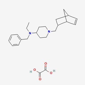 molecular formula C24H34N2O4 B3971014 N-benzyl-1-(bicyclo[2.2.1]hept-5-en-2-ylmethyl)-N-ethyl-4-piperidinamine oxalate 