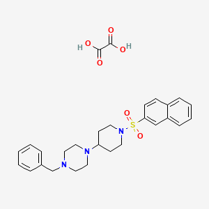 molecular formula C28H33N3O6S B3971025 1-benzyl-4-[1-(2-naphthylsulfonyl)-4-piperidinyl]piperazine oxalate 