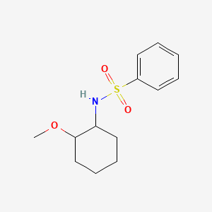 molecular formula C13H19NO3S B3971067 N-(2-methoxycyclohexyl)benzenesulfonamide 