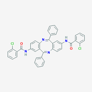 molecular formula C40H26Cl2N4O2 B397108 2-chloro-N-{8-[(2-chlorobenzoyl)amino]-6,12-diphenyldibenzo[b,f][1,5]diazocin-2-yl}benzamide 
