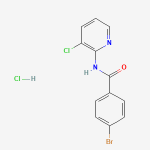 molecular formula C12H9BrCl2N2O B3971094 4-bromo-N-(3-chloro-2-pyridinyl)benzamide hydrochloride 