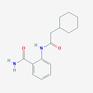 molecular formula C15H20N2O2 B3971098 2-[(cyclohexylacetyl)amino]benzamide 