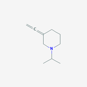 molecular formula C10H17N B039711 Piperidine, 3-ethenylidene-1-(1-methylethyl)-(9CI) CAS No. 113558-36-4