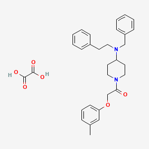 molecular formula C31H36N2O6 B3971101 N-benzyl-1-[(3-methylphenoxy)acetyl]-N-(2-phenylethyl)-4-piperidinamine oxalate 