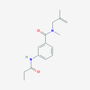 N-methyl-N-(2-methylprop-2-en-1-yl)-3-(propionylamino)benzamide