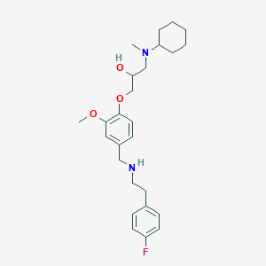 1-[cyclohexyl(methyl)amino]-3-[4-({[2-(4-fluorophenyl)ethyl]amino}methyl)-2-methoxyphenoxy]-2-propanol