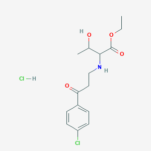 ethyl N-[3-(4-chlorophenyl)-3-oxopropyl]threoninate hydrochloride