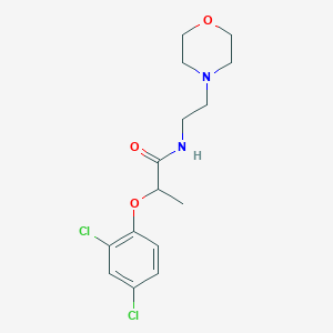 molecular formula C15H20Cl2N2O3 B3971154 2-(2,4-dichlorophenoxy)-N-[2-(4-morpholinyl)ethyl]propanamide 