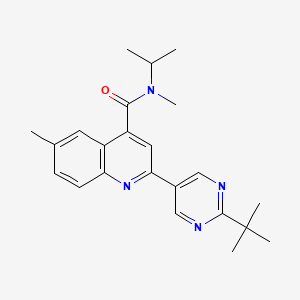 2-(2-tert-butylpyrimidin-5-yl)-N-isopropyl-N,6-dimethylquinoline-4-carboxamide