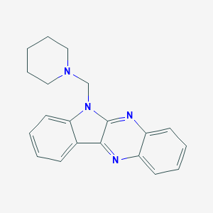 molecular formula C20H20N4 B397117 6-(哌啶-1-基甲基)吲哚并[3,2-b]喹喔啉 CAS No. 53003-21-7