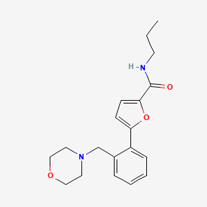 5-[2-(morpholin-4-ylmethyl)phenyl]-N-propyl-2-furamide