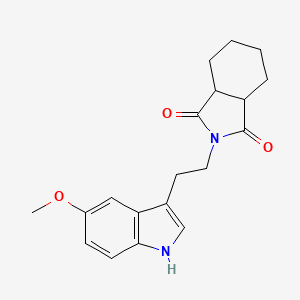 2-[2-(5-methoxy-1H-indol-3-yl)ethyl]hexahydro-1H-isoindole-1,3(2H)-dione