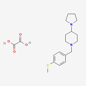 molecular formula C19H28N2O4S B3971187 1-[4-(methylthio)benzyl]-4-(1-pyrrolidinyl)piperidine oxalate 