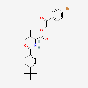 2-(4-bromophenyl)-2-oxoethyl N-(4-tert-butylbenzoyl)valinate