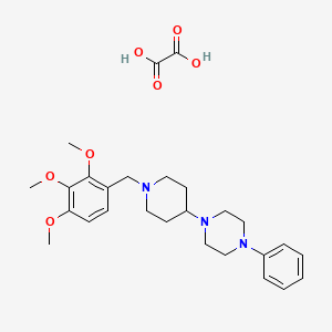 molecular formula C27H37N3O7 B3971225 1-phenyl-4-[1-(2,3,4-trimethoxybenzyl)-4-piperidinyl]piperazine oxalate 