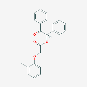 2-oxo-1,2-diphenylethyl (2-methylphenoxy)acetate