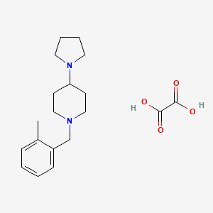 molecular formula C19H28N2O4 B3971253 1-(2-methylbenzyl)-4-(1-pyrrolidinyl)piperidine oxalate 