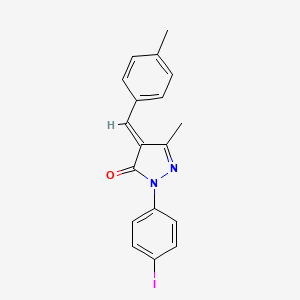 2-(4-iodophenyl)-5-methyl-4-(4-methylbenzylidene)-2,4-dihydro-3H-pyrazol-3-one