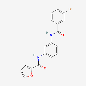 N-{3-[(3-bromobenzoyl)amino]phenyl}-2-furamide