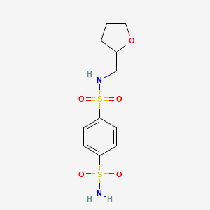 molecular formula C11H16N2O5S2 B3971317 N-(tetrahydro-2-furanylmethyl)-1,4-benzenedisulfonamide 