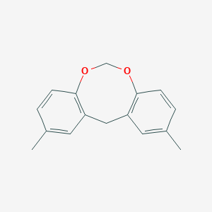 molecular formula C16H16O2 B397133 2,10-dimethyl-12H-dibenzo[d,g][1,3]dioxocine 