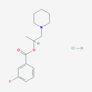 1-methyl-2-(1-piperidinyl)ethyl 3-fluorobenzoate hydrochloride