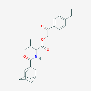 2-(4-ethylphenyl)-2-oxoethyl N-(1-adamantylcarbonyl)valinate