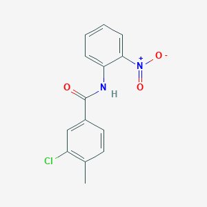 3-chloro-4-methyl-N-(2-nitrophenyl)benzamide