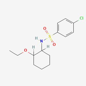 molecular formula C14H20ClNO3S B3971387 4-chloro-N-(2-ethoxycyclohexyl)benzenesulfonamide 