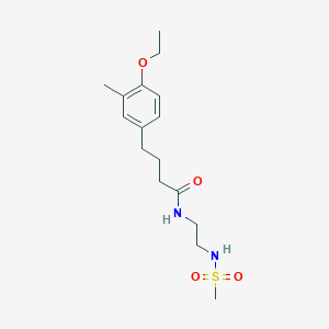 4-(4-ethoxy-3-methylphenyl)-N-{2-[(methylsulfonyl)amino]ethyl}butanamide