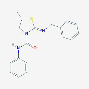 2-(benzylimino)-5-methyl-N-phenyl-1,3-thiazolidine-3-carboxamide