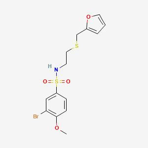 3-bromo-N-{2-[(2-furylmethyl)thio]ethyl}-4-methoxybenzenesulfonamide